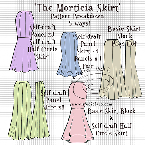 Studio Faro | The Morticia Skirt
