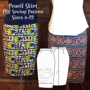 Pencil Skirt Sewing Pattern PDF (download)