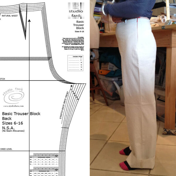 Womens Trouser Block - Sizes 6-22 (PDF download)