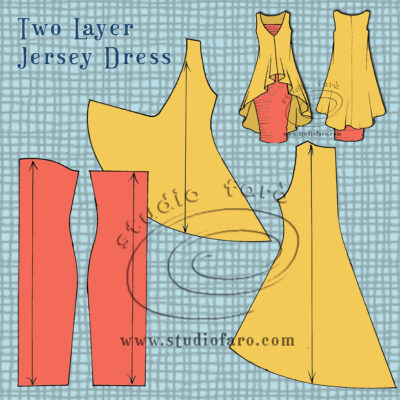 Two Layer Jersey Dress - Pattern Puzzle