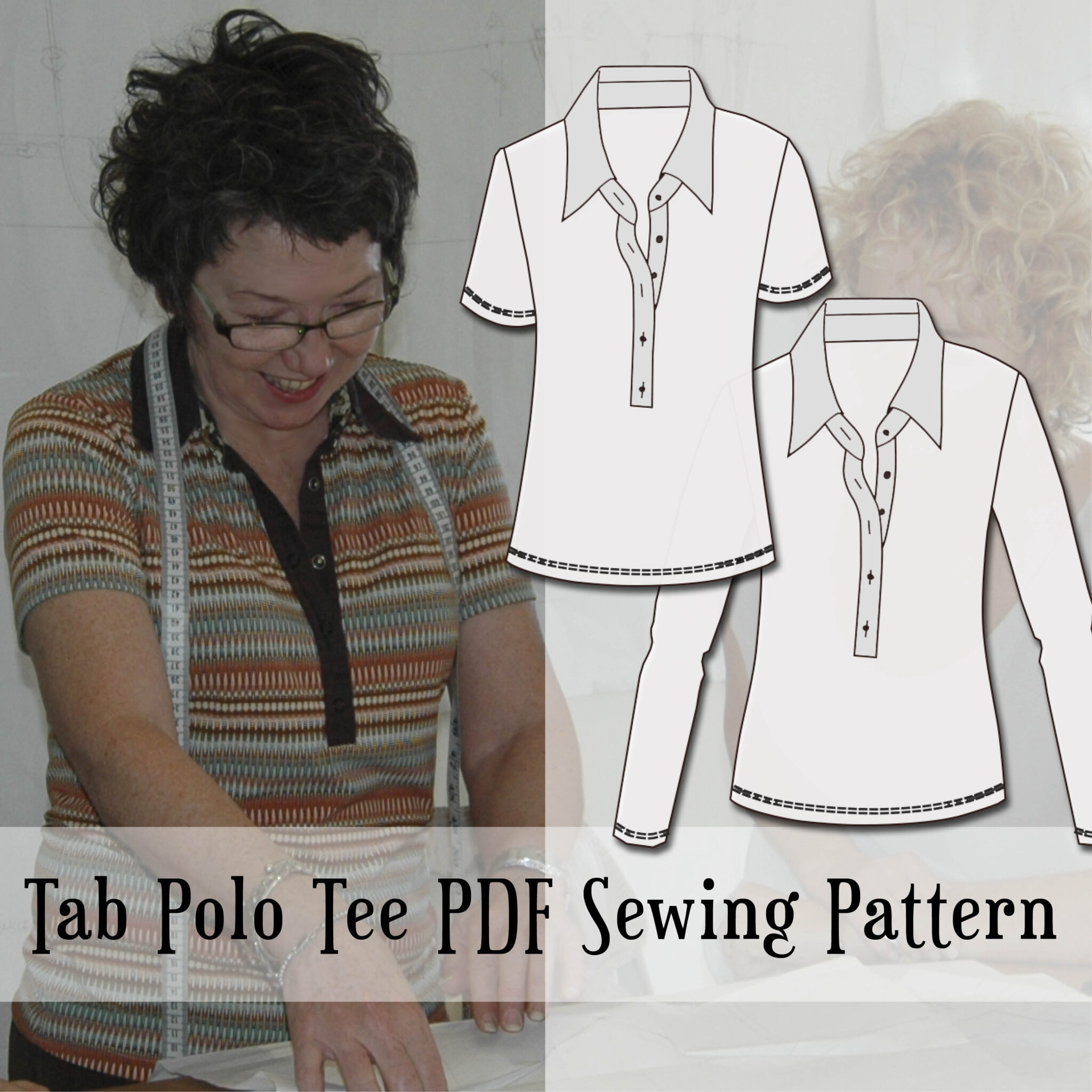 Studio Faro | Casual and Work Ready – Tab Polo Tee PDF Sewing Pattern